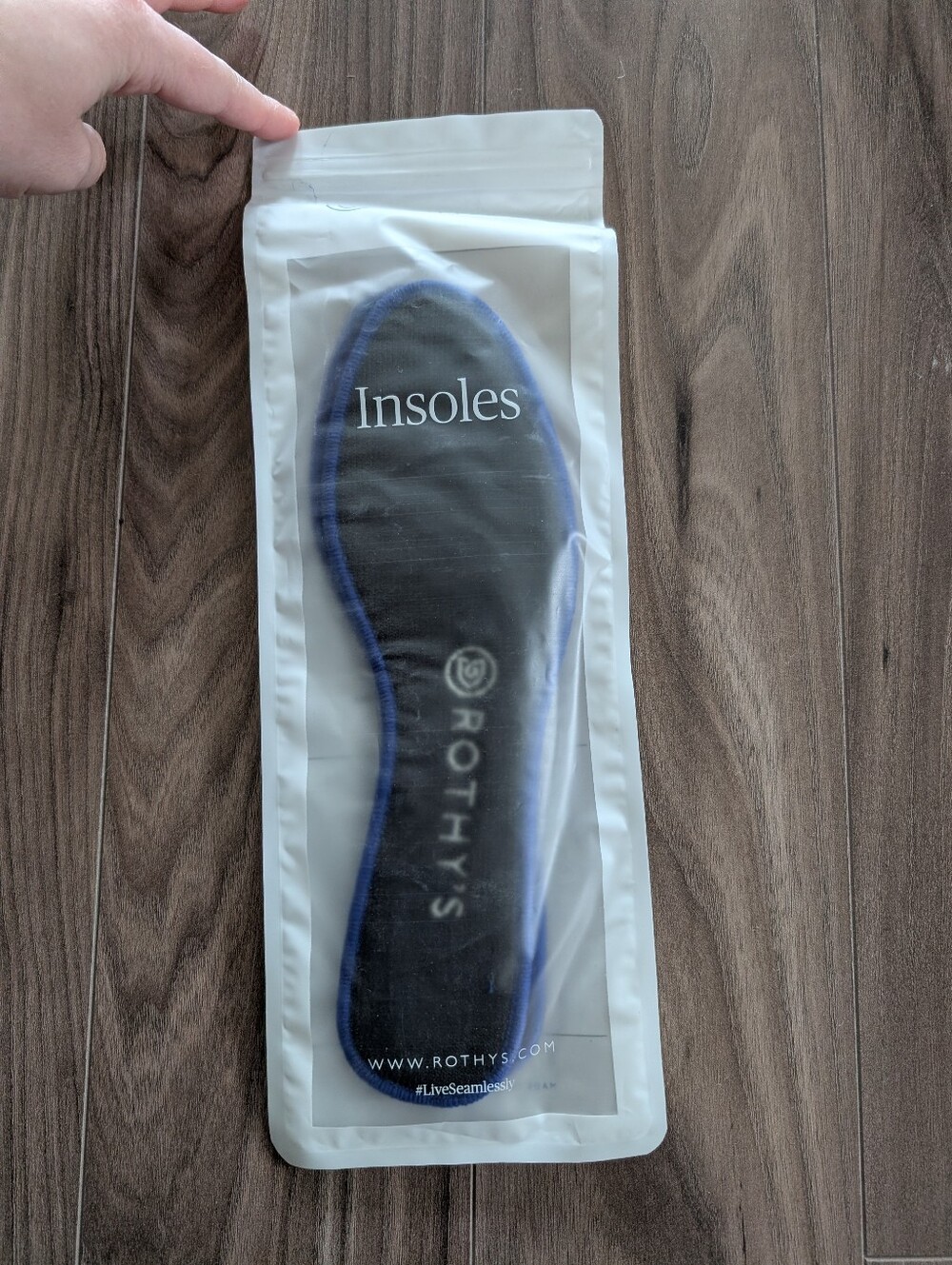NWT Rothy's Round Toe Insoles with Blue Edge Trim (Size 7)
